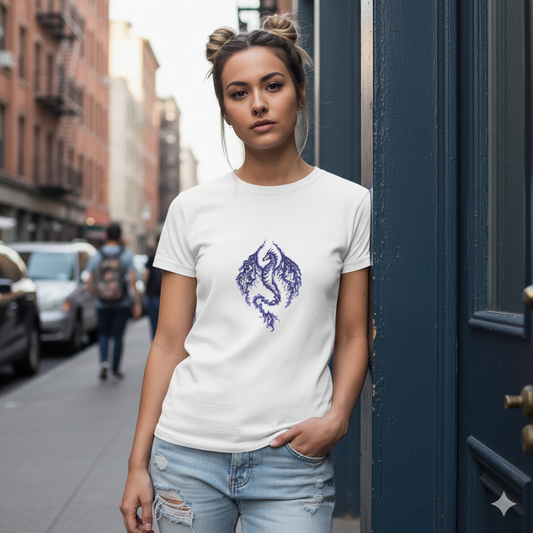 Tee shirt brodé Dragon des cieux