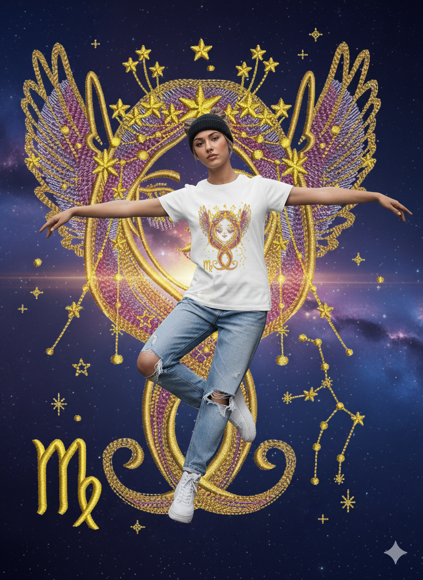 tee shirt brodé Zodiaque - Vierge ♍︎