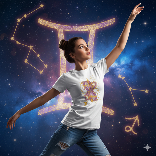 tee shirt brodé Zodiaque - Gémeaux ♊︎