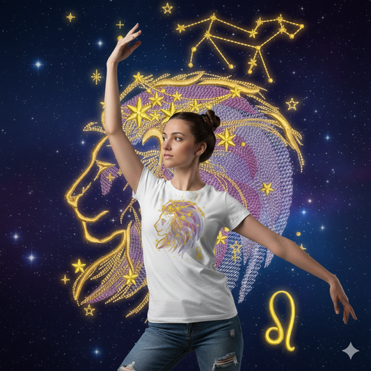 tee shirt brodé Zodiaque - Lion ♌︎