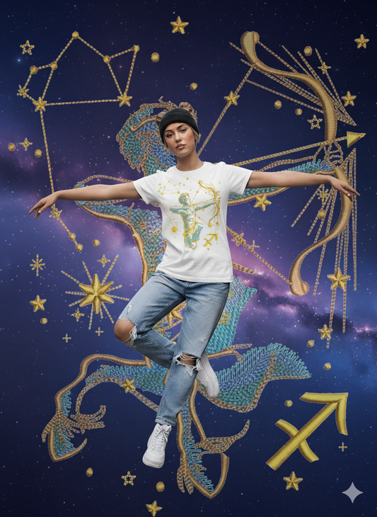 tee shirt brodé Zodiaque - Sagittaire  ♐︎